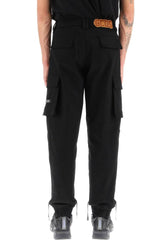 COTTON CARGO PANTS WITH DRAWSTRINGS